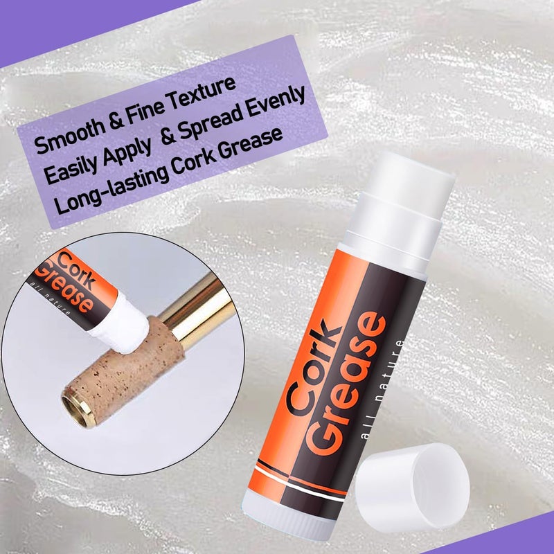 Mereido Saxophone Sax Cleaning kit with Case，Cork Grease,Swab,Cleaning Cloth and More Workable for Wind & Woodwind Struments Clarinet Flute Cleaner Maintenance Kit - Image 5